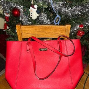 Anne Klein Vibrant Red Tote Bag